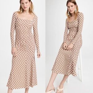 Kitri Studio Diedre Ruched Checker Dress